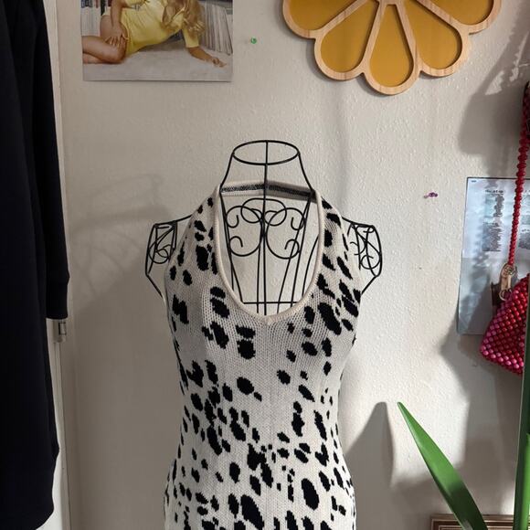 Reformation Parry Knit Cotton Halter Dress S - Picture 9 of 9